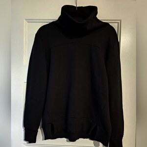 Alo Yoga Women's Black Turtleneck Tunic Sweatshirt sz medium